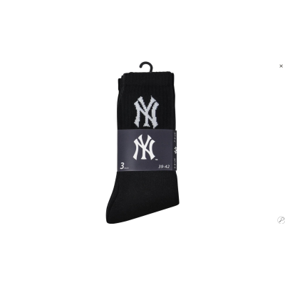 Шкарпетки New York Yankees 3 pk Crew чорний Уні 43-46