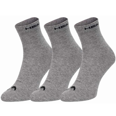 Шкарпетки Head QUARTER 3PPK UNISEX сірий Уні 35-38