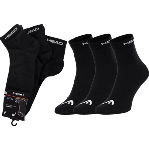 Шкарпетки Head QUARTER 3PPK UNISEX чорний Уні 35-38