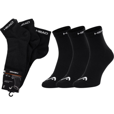 Шкарпетки Head QUARTER 3PPK UNISEX чорний Уні 35-38