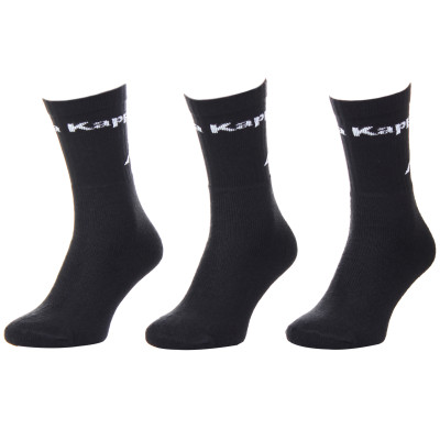 Шкарпетки KAPPA SOCKS LOGO SABOYA 3PACK чорний Уні 35-38