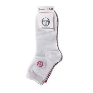 Шкарпетки Sergio Tacchini 3-pack білий, рожевий, сірий Жін 36-41