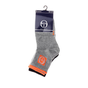 Шкарпетки Sergio Tacchini 3-pack чорний, помаранчевий, білий Жін 36-39