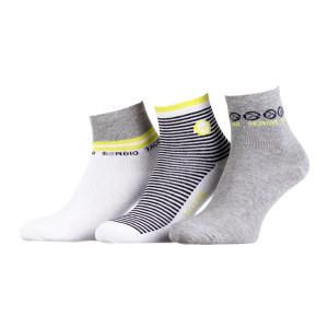 Шкарпетки Sergio Tacchini 3-pack жовтий, сірий Жін 36-41