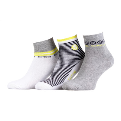 Шкарпетки Sergio Tacchini 3-pack жовтий, сірий Жін 36-41