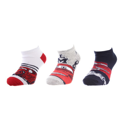 Шкарпетки CARS SOCKS 3P синій, сірий, білий Діт 31-34 арт 83150679-2