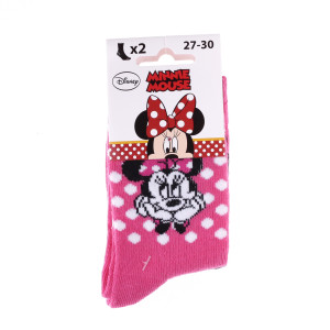 Шкарпетки MINNIE SOCKS 2P рожевий, чорний Діт 31-34, арт.83892347-1
