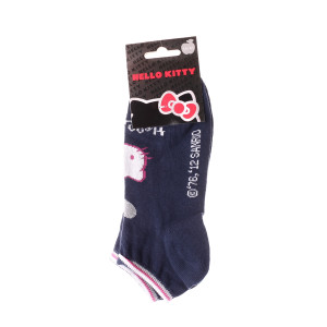 Шкарпетки HELLO KITTY TETE DE HK + COEUR + HK синій Діт 35 - 41