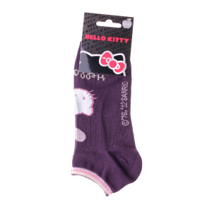 Шкарпетки HELLO KITTY TETE DE HK + COEUR + HK фіолетовий Діт 35 - 41