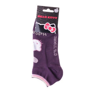 Шкарпетки HELLO KITTY TETE DE HK + COEUR + HK фіолетовий Діт 35 - 41