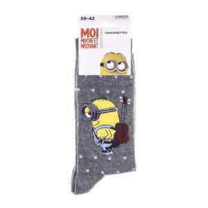 Шкарпетки Minion + GUITARE темно-сірий Діт 39-42