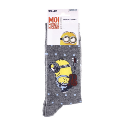 Шкарпетки Minion + GUITARE темно-сірий Діт 39-42