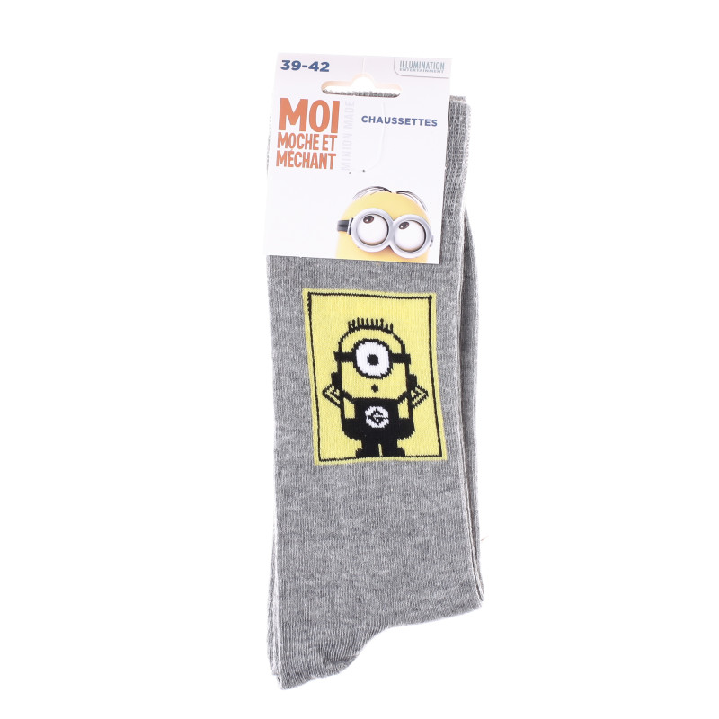 Шкарпетки Minion DANS CARRE світло-сірий Діт 43-46