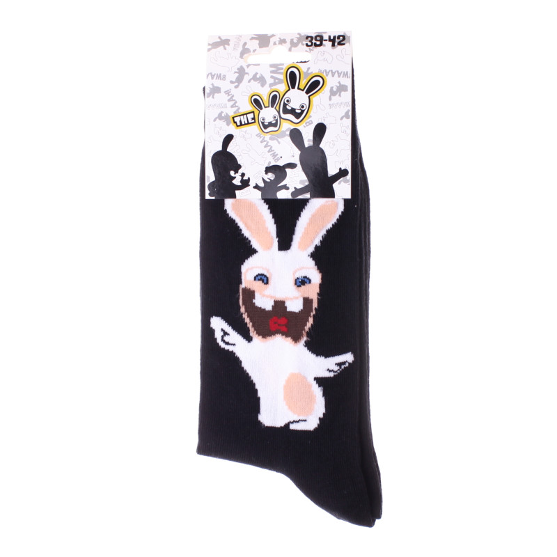Шкарпетки LAPINS CRETINS LAPIN BRAS OUVERT чорний Діт 43-46