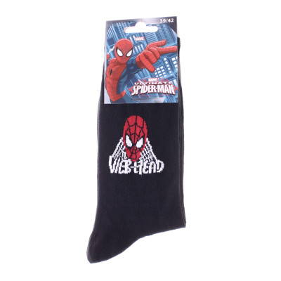 Шкарпетки Spider Man WEB HEAD чорний Діт 39-42