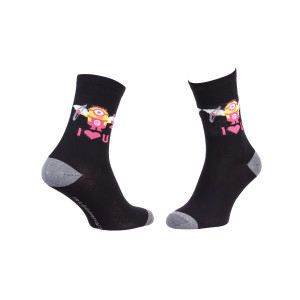 Шкарпетки MinionS Minion + AILES+FLECHES чорний Діт 36-41