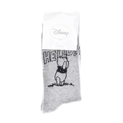 Шкарпетки Disney Winnie L Ourson Winnie + Hello Total 1 сірий Діт 36-41