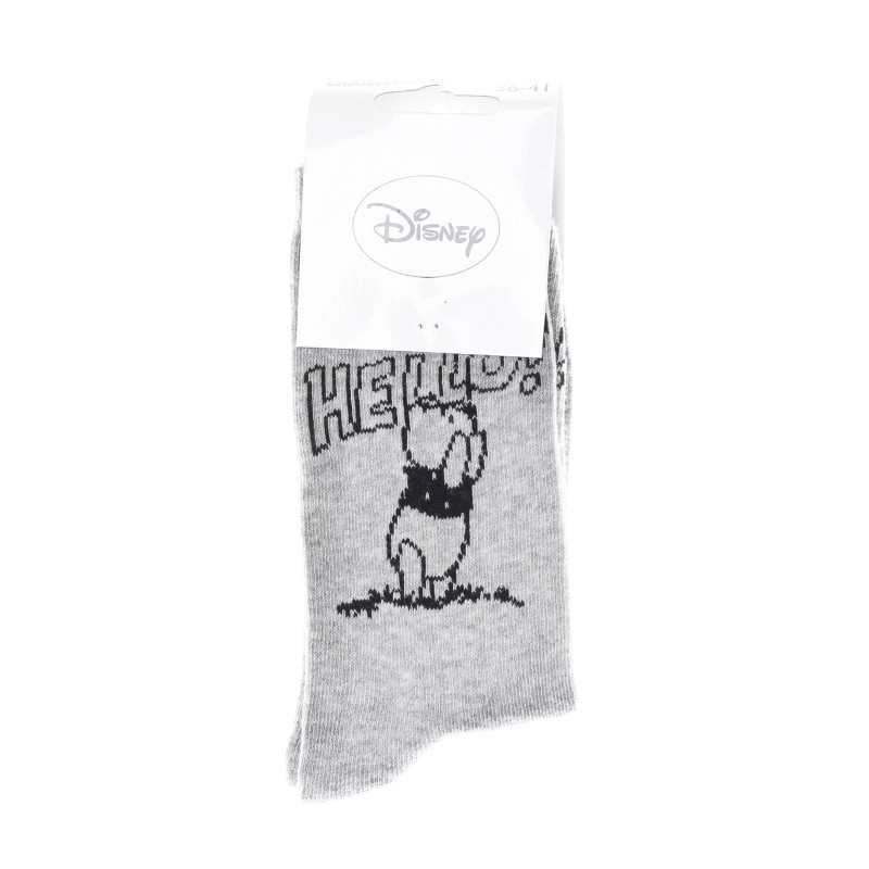 Шкарпетки Disney Winnie L Ourson Winnie + Hello Total 1 сірий Діт 36-41