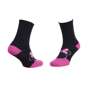 Шкарпетки MINNIE TETE CONTOUR + NOEUD чорний, пурпурний Діт 36-41