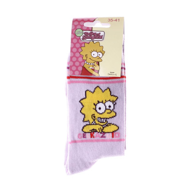 Шкарпетки Simpson LISA GEEKAZOID блідо-рожевий Діт 35 - 41