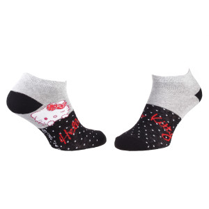 Шкарпетки HELLO KITTY TETE HK + POIS сірий Діт 35 - 41