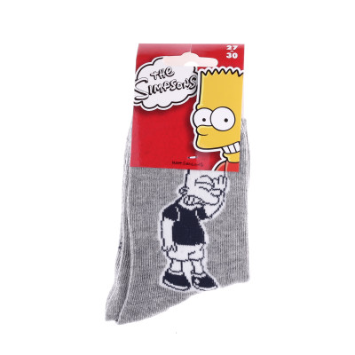 Шкарпетки SIMPSON BART BART + ECRITURE, арт.83897612-6 SUR DOIGT сірий Діт 31-34