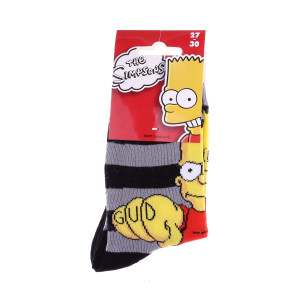 Шкарпетки SIMPSON BART BART + EAT MY SHORTS світло-сірий Діт 27-30, арт.83897612-3