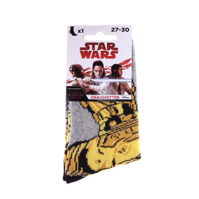 Шкарпетки STAR WARS C_3PO світло-сірий Діт 31-34, арт.83892148-4