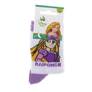 Шкарпетки PRINCESS RAIPONCE білий, фіолетовий Діт 23-26, арт.43891047-7
