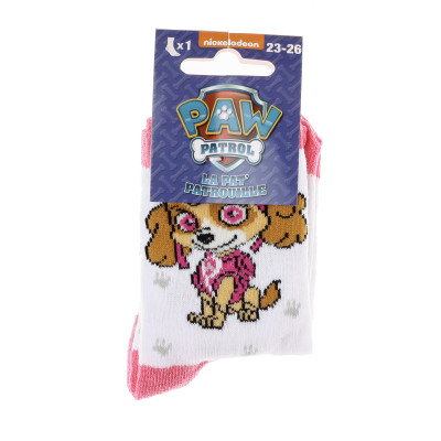Шкарпетки PAW PATROL STELLA + ALL OVER EMPREINTE білий Діт 19-22, арт.43891347-8