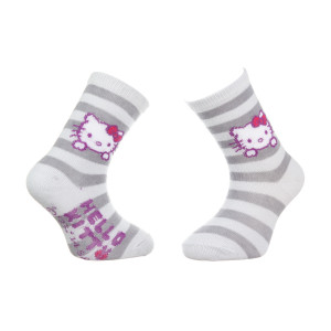 Шкарпетки HELLO KITTY TETE HK + RAYURES сірий Діт 23-26, арт32770-6