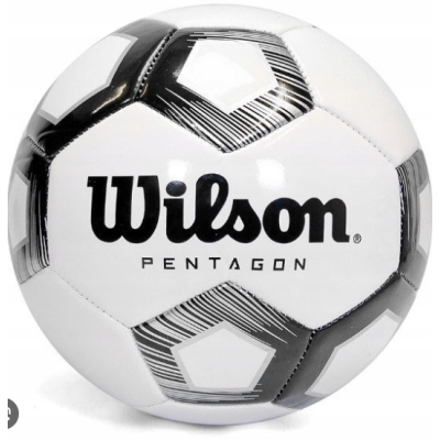 М'яч футбольний Wilson Pentagon white/black size 5 (WTE8527XB05)