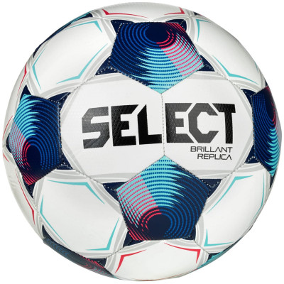 М'яч футбольний Select BRILLANT REPLICA v25 білий, синій Уні 5
