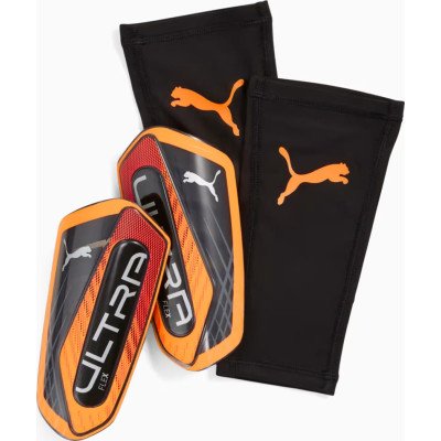 Щитки Puma ULTRA Flex Sleeve чорний, помаранчевий S (зріст 115-135 см) (030987-05)