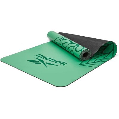 Килимок для йоги Reebok Natural Rubber Yoga Mat зелений, мандала Уні 176 х 61 х 0,4 см