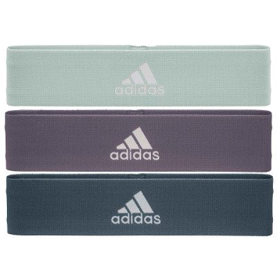Набір еспандерів Adidas Resistance Band Set (L, M, H) зелений, фіолетовий, темно-синій Уні 70х7,6х0,