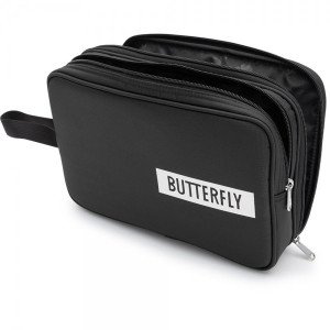 Подвійний чохол на ракетку для настільного тенісу Butterfly Logo 2019, black
