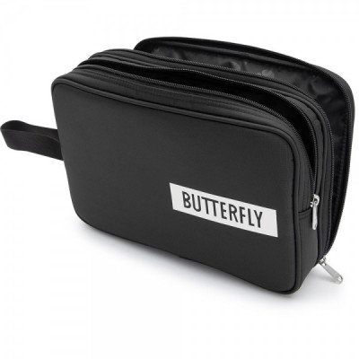 Подвійний чохол на ракетку для настільного тенісу Butterfly Logo 2019, black