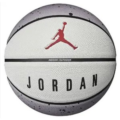 М'яч баскетбольний Nike JORDAN PLAYGROUND 2.0 8P DEFLATED CEMENT GREY/WHITE/BLACK/FIRE RED size 5