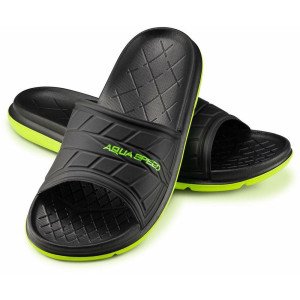 Шльопанці Aqua Speed ASPEN 8485 чорний, жовтий Чол 41