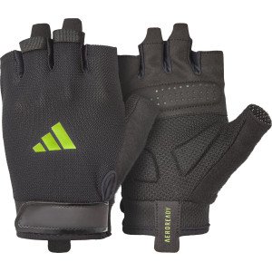 Рукавички для тренінгу Adidas Essential Training Gloves чорний, зелений XL (ADGB-15004GN)
