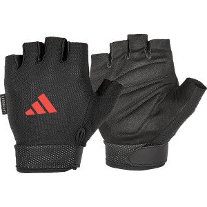 Рукавички для тренінгу Adidas Essential Adjustable Gloves чорний, червоний XL (ADGB-12416-NL)