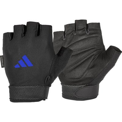 Рукавички для тренінгу Adidas Essential Adjustable Gloves чорний, синій S (ADGB-12433-NL)