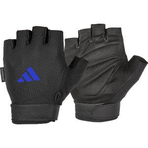 Рукавички для тренінгу Adidas Essential Adjustable Gloves чорний, синій L (ADGB-12435-NL)