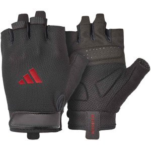 Рукавички для тренінгу Adidas Essential Training Gloves чорний, червоний Уні S