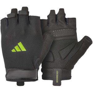 Рукавички для тренінгу Adidas Essential Training Gloves чорний, зелений Уні XS