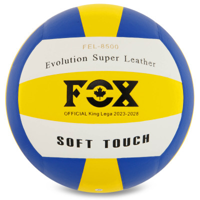 М'яч волейбольний FOX FEL-8500-VB (PU, №5, клеєний)