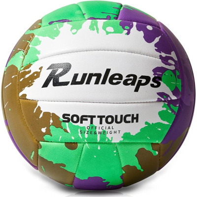 М'яч волейбольний Runleaps Green Purple size 5