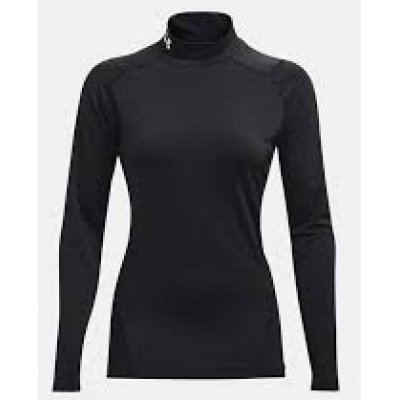Лонгслів UA HG Armour Comp Mock LS чорний Чол MD