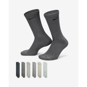 Шкарпетки Nike U NK ED PLS CSH CRW 6PR - 132 сірий, мультиколор Уні 46-50